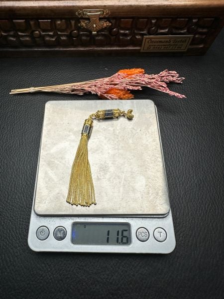 Özel Tasarım Diamond Tasarım Altın Yaldız Kaplama Gümüş Püskül