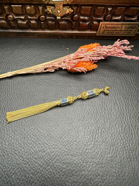 Özel Tasarım Diamond Tasarım Altın Yaldız Kaplama Gümüş Püskül