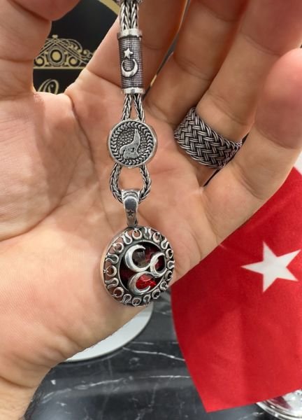 Özel Tasarım Üç Hilal Model Gümüş Püskül