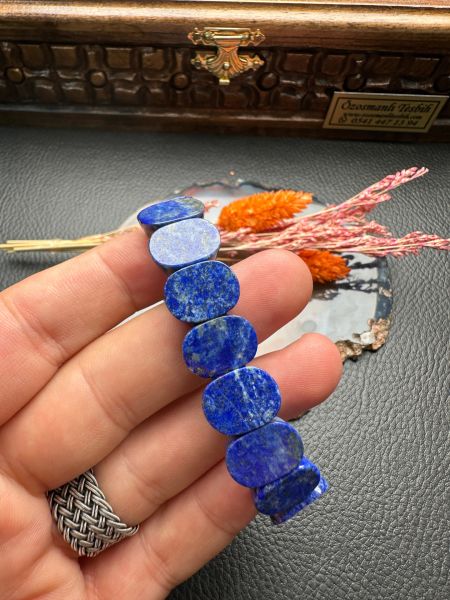 Rolex Model Lapis Lazuli Doğal Taş Bileklik