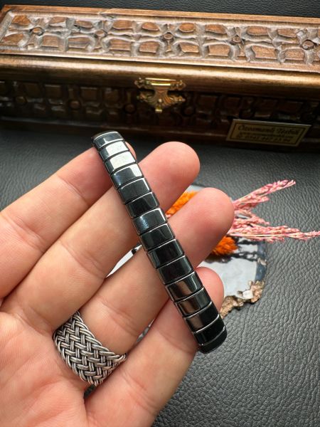 Rolex Model Hematit Doğal Taş Bileklik