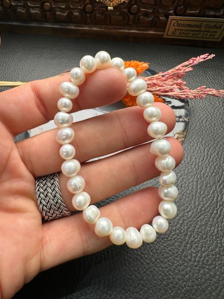 İnci Doğal Taş Bileklik
