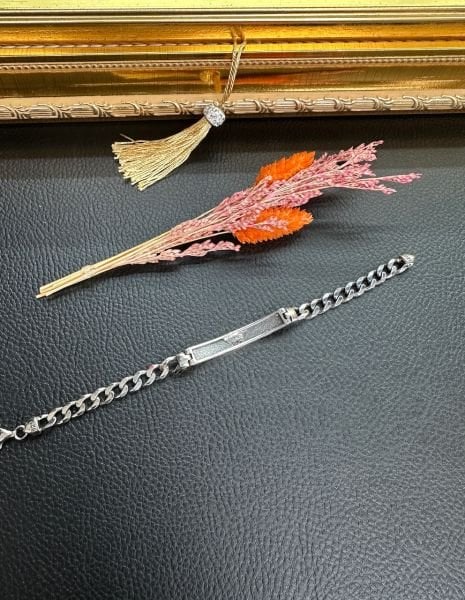 Özel Tasarım Erkek Gümüş Bileklik