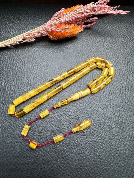 Kesme Model Sıkma Kehribar Tesbih