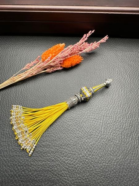 ﻿Özel Tasarım Sarı Renk Osmanlı Saray Püskül