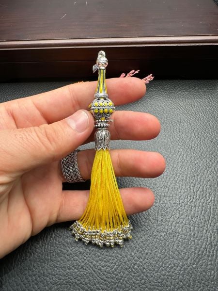 ﻿Özel Tasarım Sarı Renk Osmanlı Saray Püskül