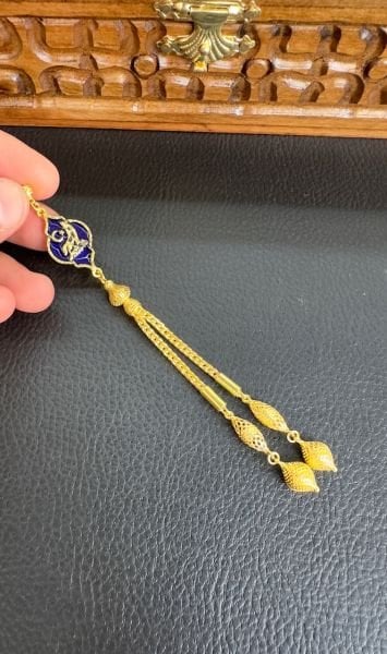 Özel Tasarım Altın Yaldızlı Gümüş Püskül