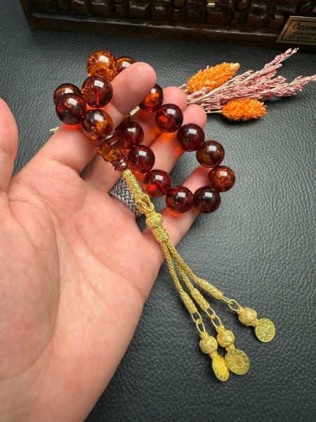 Rus Kaya Damla Kehribar Maskot Tesbih