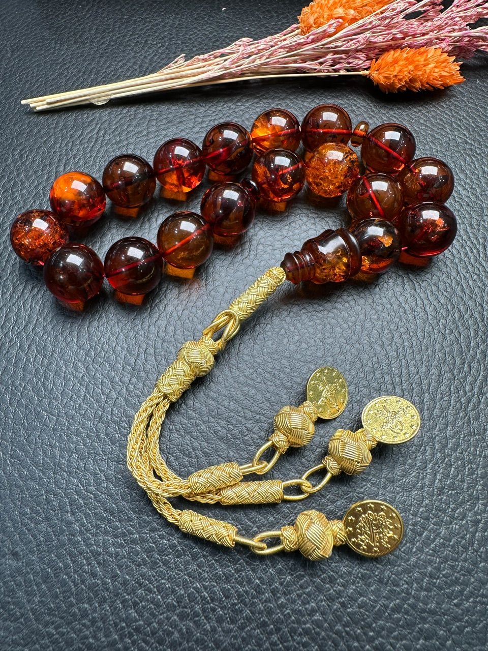 Rus Kaya Damla Kehribar Maskot Tesbih