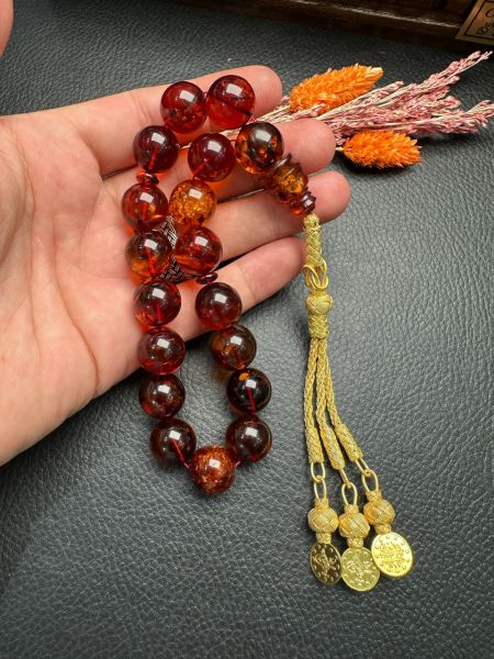 Rus Kaya Damla Kehribar Maskot Tesbih