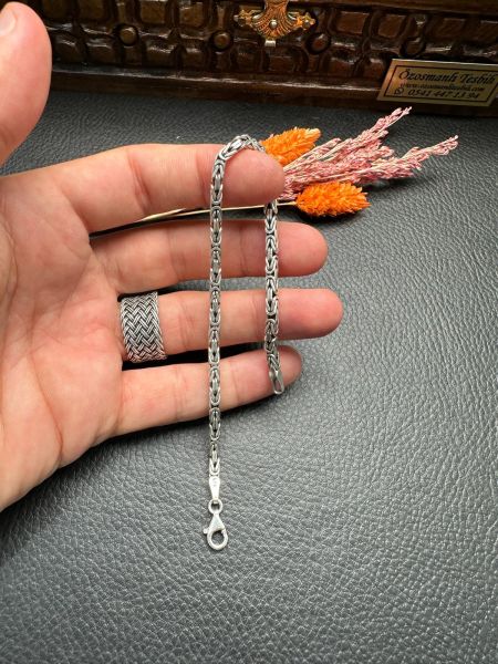 Özel Tasarım Erkek Gümüş Bileklik