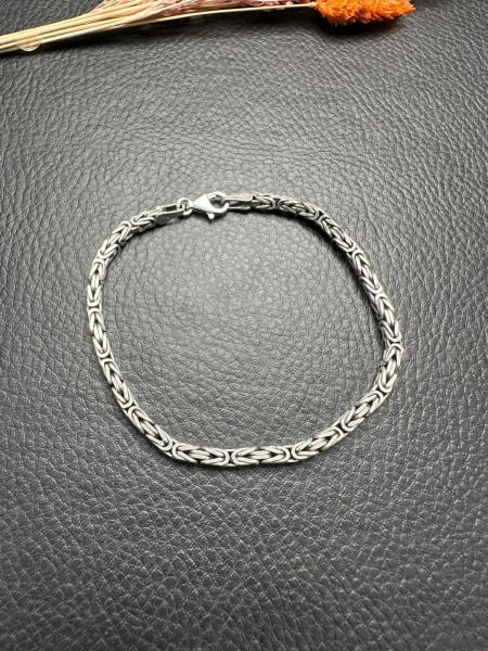 Özel Tasarım Erkek Gümüş Bileklik