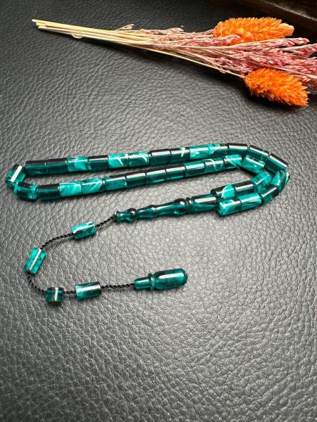 Kesme Model Ateş Kehribar Tesbih