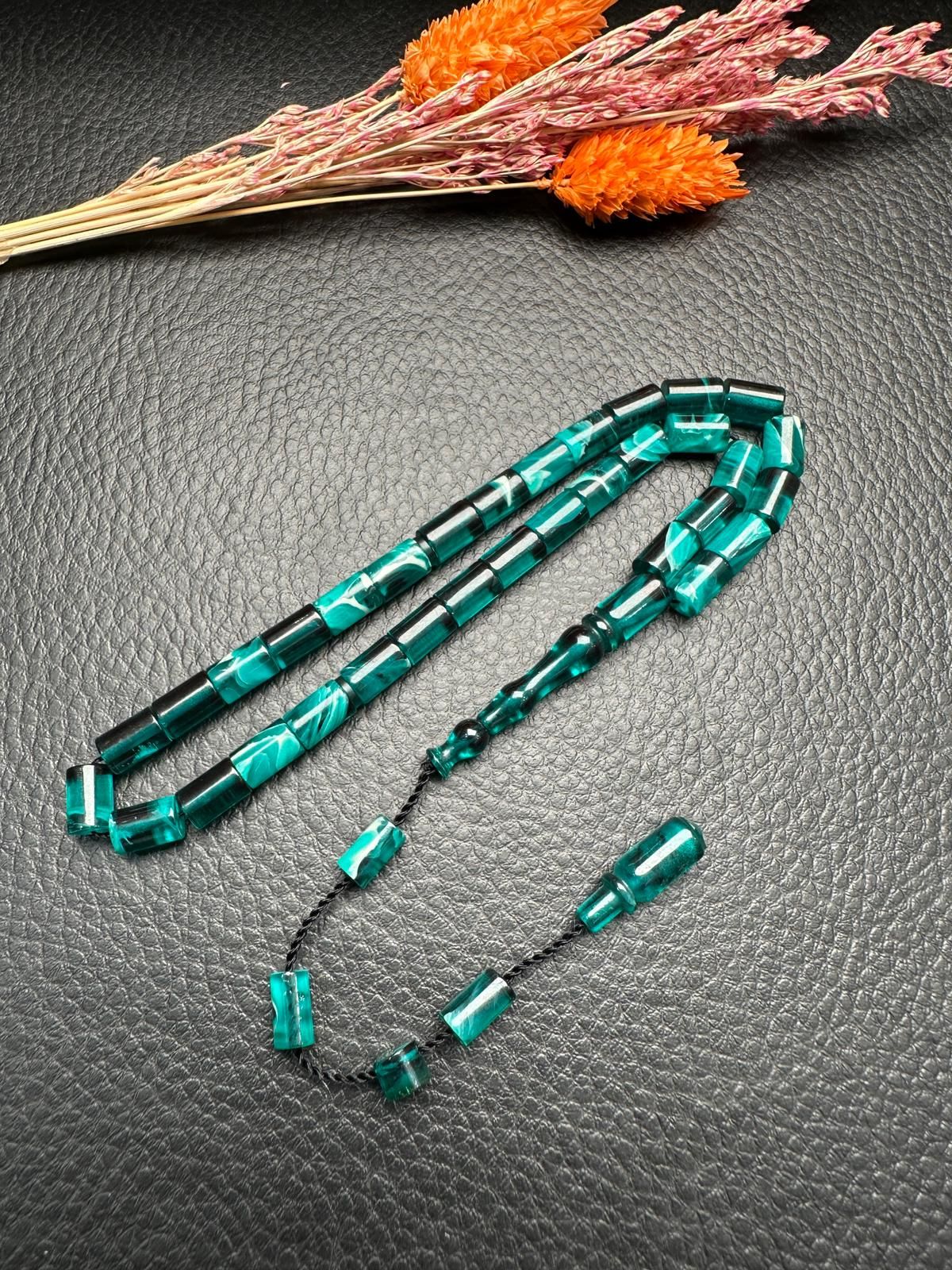 Kesme Model Ateş Kehribar Tesbih