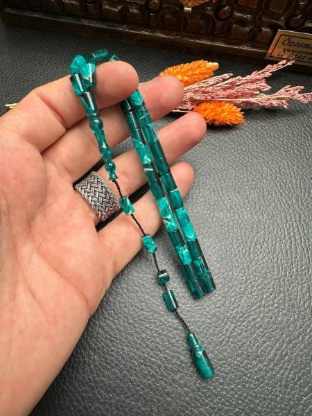 Kesme Model Ateş Kehribar Tesbih