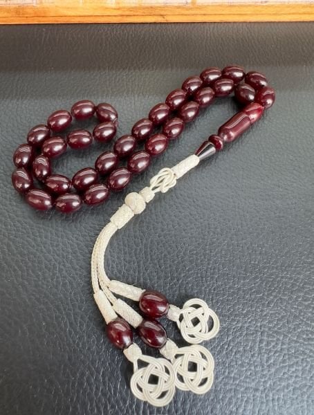 Osmanlı Benzetme Sıkma Kehribar Tesbih