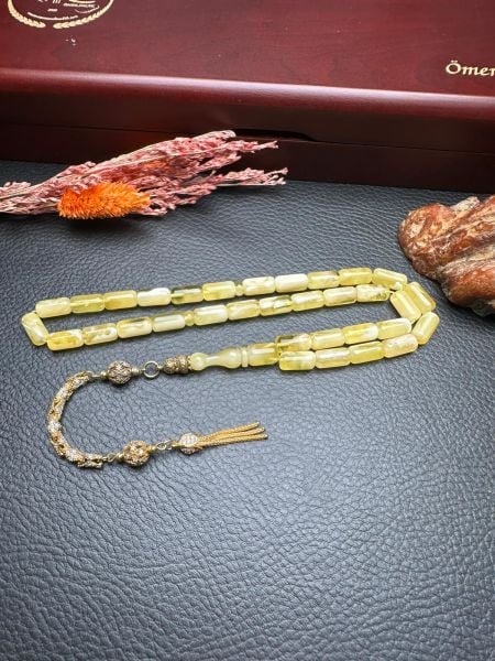 Kapsül Model Damla Kehribar Tesbih