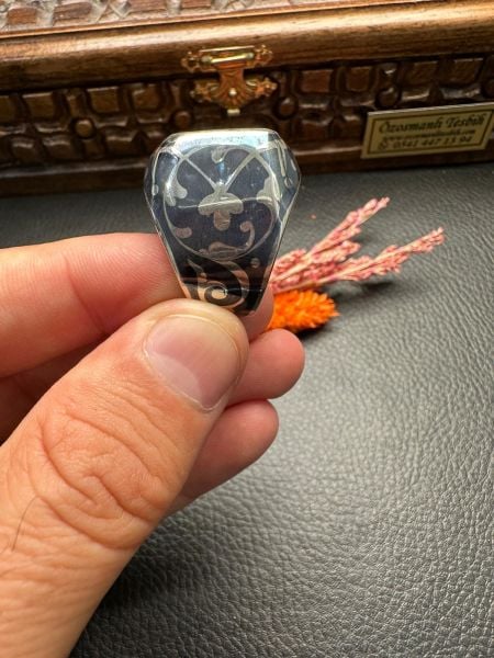 Özel Savat İşçiliği Gümüş Yüzük