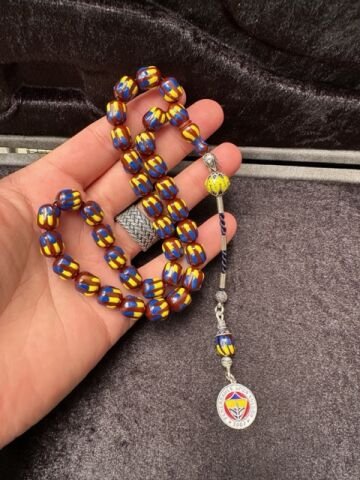 Kapsül Model Fenerbahçe Taraftar Çubuk Sıkma Kehribar Tesbih