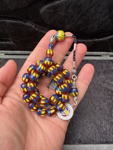 Kapsül Model Fenerbahçe Taraftar Çubuk Sıkma Kehribar Tesbih