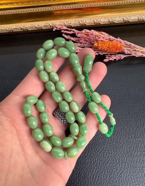 Yeşil Renk Kapsül Model Katalin Tesbih