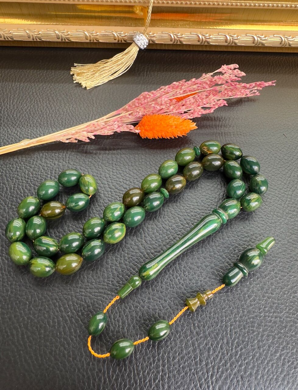 Beyzi Model Yeşil Renk Katalin Tesbih