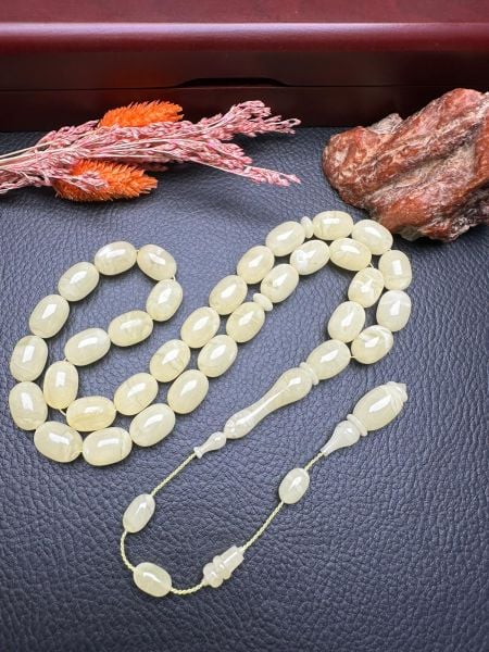 Serdar Aydın Usta İşçiliği Tek Kaya  Damla Kehribar Tesbih