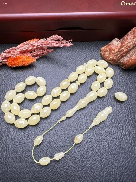 Serdar Aydın Usta İşçiliği Tek Kaya  Damla Kehribar Tesbih