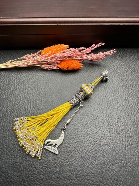 ﻿Özel Tasarım Sarı Renk Osmanlı Saray Püskül