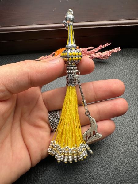 ﻿Özel Tasarım Sarı Renk Osmanlı Saray Püskül