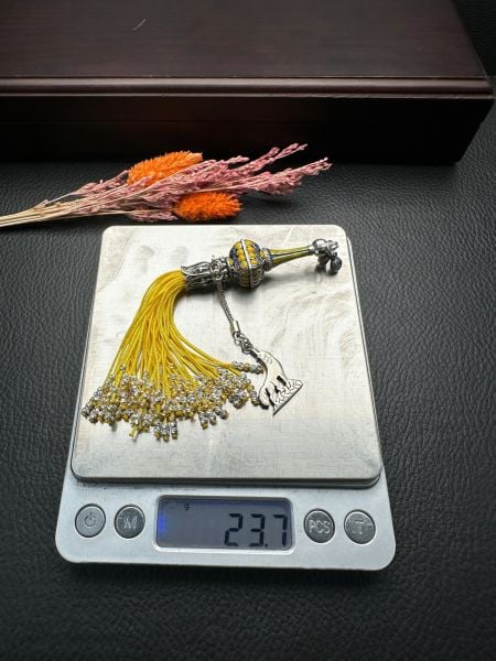 ﻿Özel Tasarım Sarı Renk Osmanlı Saray Püskül