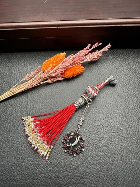 ﻿Özel Tasarım Kırmızı Renk Osmanlı Saray Püskül