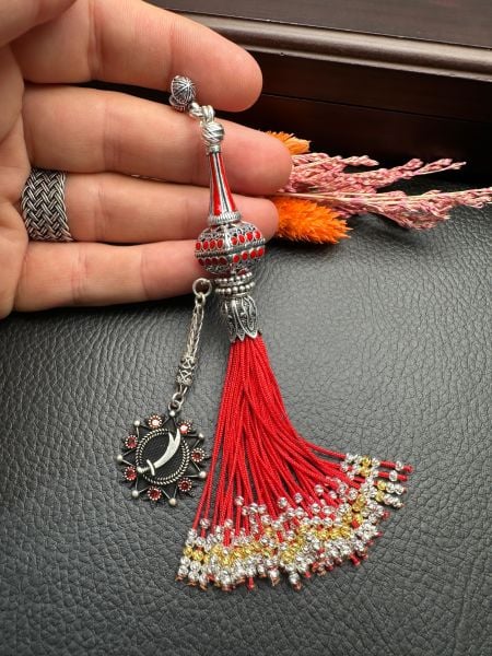 ﻿Özel Tasarım Kırmızı Renk Osmanlı Saray Püskül