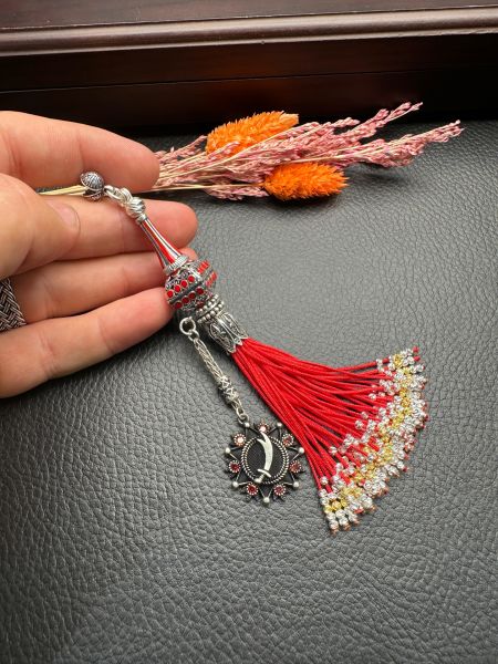 ﻿Özel Tasarım Kırmızı Renk Osmanlı Saray Püskül