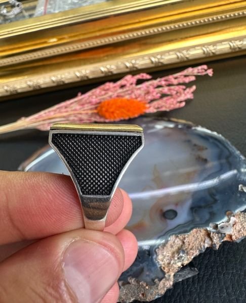 Özel Türk Bayrağı Tasarım Gümüş Yüzük