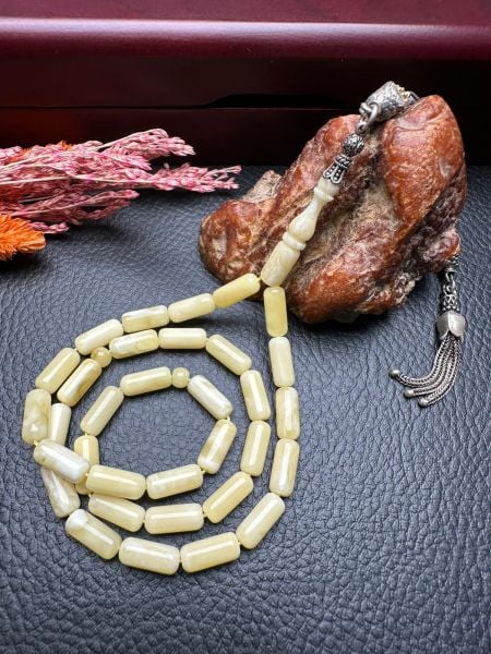 Kapsül Model Damla Kehribar Tesbih