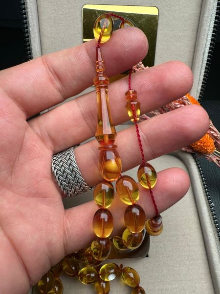 Beyzi Model Yeni Zar Kehribar Tesbih