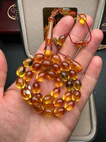 Beyzi Model Yeni Zar Kehribar Tesbih