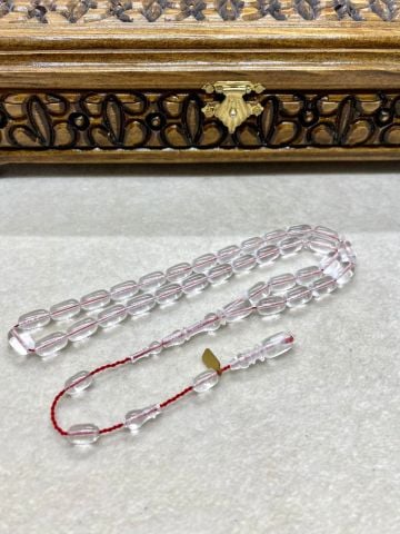 Kapsül Model Şeffaf Renk Plexi Glass Tesbih