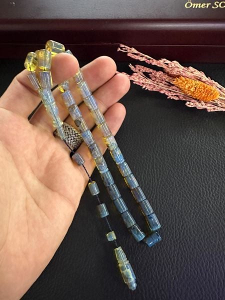 Erdem Bozkurt Usta İşçiliği Tek Kaya  Dominik Damla Kehribar Tesbih