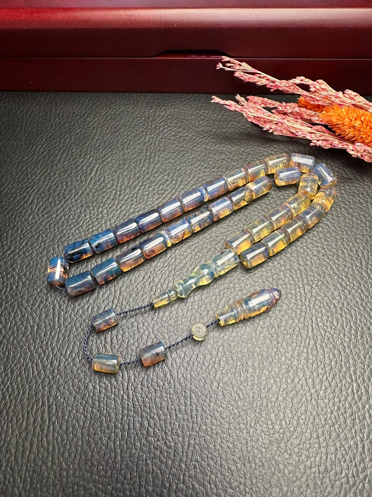 Erdem Bozkurt Usta İşçiliği Tek Kaya  Dominik Damla Kehribar Tesbih