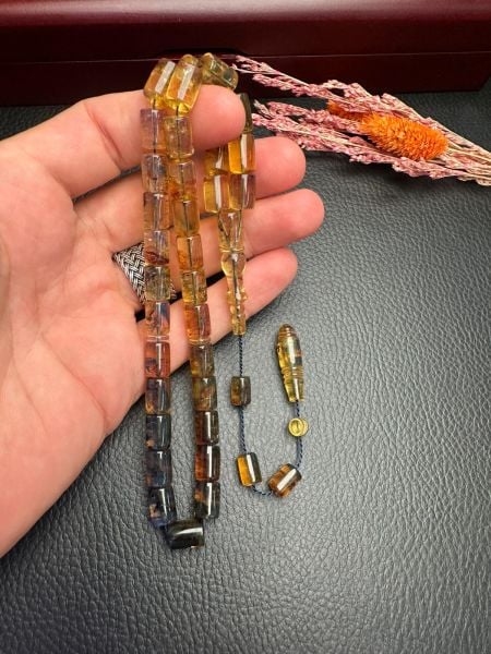 Erdem Bozkurt Usta İşçiliği Tek Kaya  Dominik Damla Kehribar Tesbih