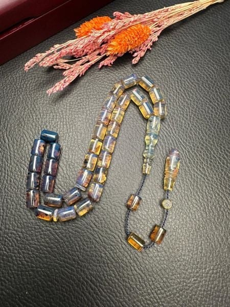 Erdem Bozkurt Usta İşçiliği Tek Kaya  Dominik Damla Kehribar Tesbih