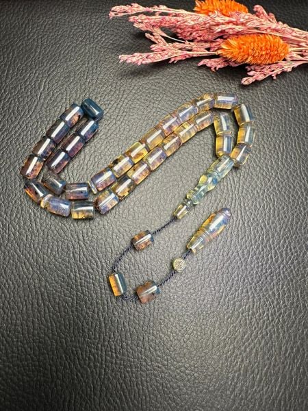 Erdem Bozkurt Usta İşçiliği Tek Kaya  Dominik Damla Kehribar Tesbih