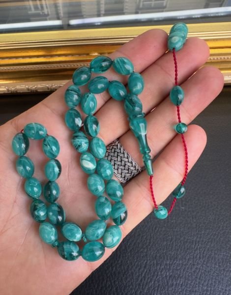 Beyzi Model Sıkma Kehribar Tesbih