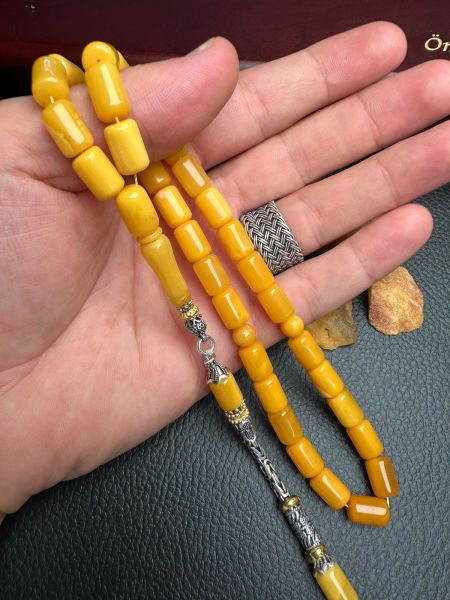 Eskitme Model Rus Kaya Damla Kehribar Tesbih