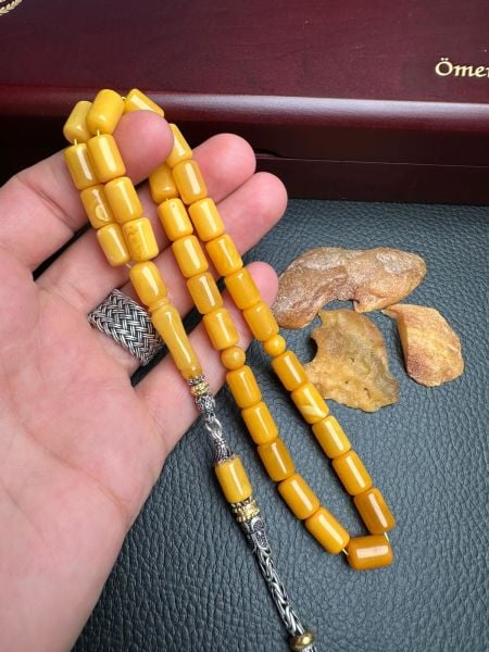 Eskitme Model Rus Kaya Damla Kehribar Tesbih