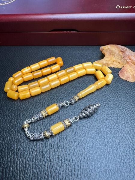 Eskitme Model Rus Kaya Damla Kehribar Tesbih