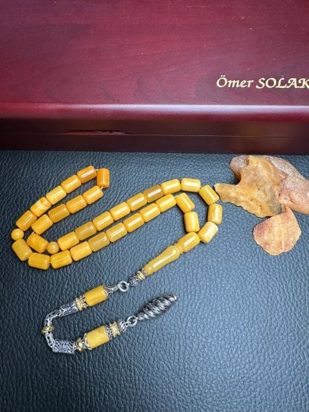 Eskitme Model Rus Kaya Damla Kehribar Tesbih