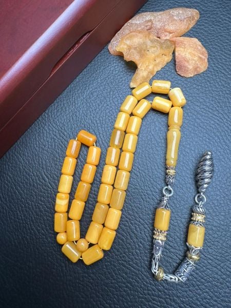 Eskitme Model Rus Kaya Damla Kehribar Tesbih